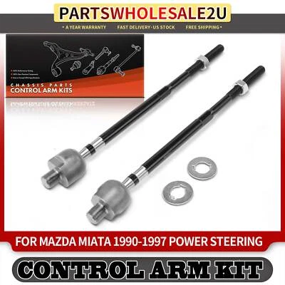 2x Front Left & Right Inner Tie Rod End for Mazda Miata 1990 1991 1992 1993-1997 - Image 1 of 4