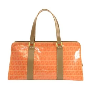FENDI Zucchino Handtasche PVC Leder orange beige Handtasche 90279184 - Bild 1 von 10