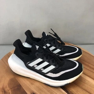 Adidas Ultraboost Light Running Shoes Womens 8 Lightweight Cushioned Black White - Picture 1 of 7