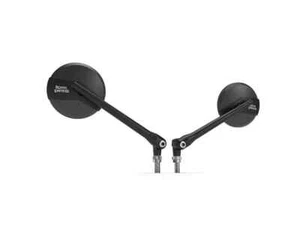 Touring Mirrors Aluminium Black Fit for Royal Enfield Models - Picture 1 of 1
