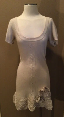 Vestido de fiesta Plenty by Tracy Reese S tejido marfil núcleo oficina lujo Foto 1 de 4