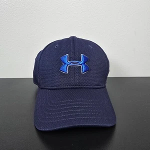 Under Armour Hat Cap Boys Small Blue UA Patch Logo Baseball Sports Golf Youth * - Picture 1 of 7