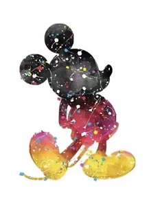 Mickey Mouse Watercolor Poster Print 2 About 8”x10” - Picture 1 of 2