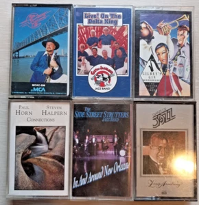 6 Cassettes - Jazz - Street Strutters, Gilbey's Gin, Catsnjammer, Pete Fountain - Picture 1 of 6