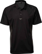 Fly Racing Mens Polo Shirts - Black/Gray - 3X-Large