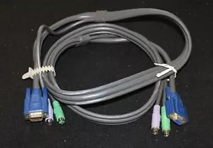KVM - SVGA and PS2 Monitor, Keyboard and Mouse Cable - Bild 1 von 2