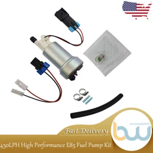 For Chevrolet GMC Cadillac 450LPH High Performance E85 Fuel Pump + Kit F90000267 - Picture 1 of 10