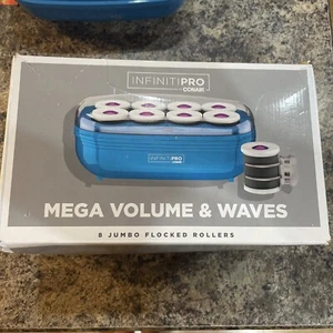 Conair Infiniti Pro 8 Jumbo Flocked Rollers Mega Volume & Waves - Picture 1 of 6