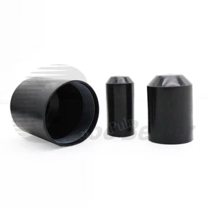 Schwarz 2:1 Hitzeschrumpfende Endkappe Kleber gefüttert Kabel Isolierung Dichtung Ø8 ~ 130 mm - Bild 1 von 9