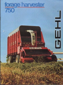 GEHL "750" Tractor Forage Harvester Brochure Leaflet - Picture 1 of 1