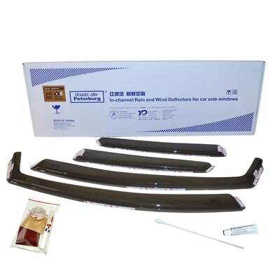 for MITSUBISHI LANCER VIRAGE 2001-2007 IN-CHANNEL WIND DEFLECTOR 4PCS - Image 1 of 4