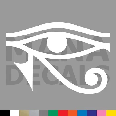 MANA DECALS Eye of Horus Vinyl Die Cut Decal Sticker - Egyptian Moon Protection Symbol