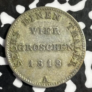 1818-A Germany Prussia 4 Groschen Lot#E2272 Silver! - Picture 1 of 2