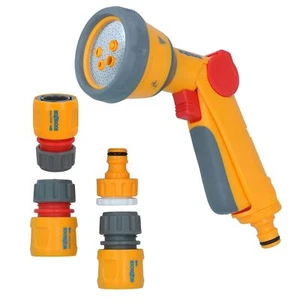 Hozelock Multi Spray Gun Soft Touch Water Nozzle Hose Pipe 5 Function Cleaning - Picture 1 of 21