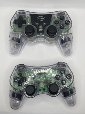 PlayStation 2 Handheld Wireless Controllers Nyko 81585 Clear No Adapter Two - Image 1 of 4