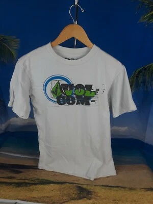 Volcom Mens White Volcom Logo Basic Tee Size Small Made Mexico 100% Cotton  - Image 1 of 4
