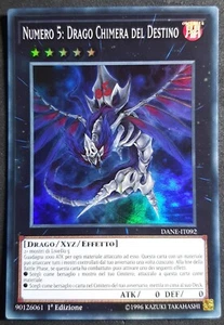 NUMERO 5 DRAGO CHIMERA DEL DESTINO Super Rara Italiano DANE-IT092 YUGIOH - Foto 1 di 2