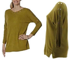 NEW Antthony Originals PLUS SZ 1X  Women's  Dolman Sleeves TUNIC Sweater GREEN - Picture 1 of 5