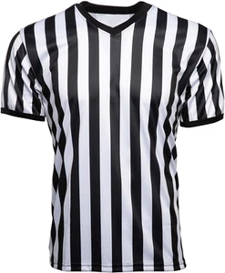 Men'S V-Neck Referee Shirt | Men’S Official Short Sleeve Pro-Style V-Neck Offici - Picture 1 of 12