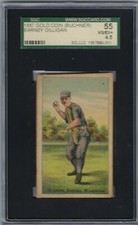 1887 Gold Coin N284 Buchner Barney Gilligan SGC 4.5 1/1 Highest Graded 5 Exists!