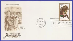 USA5 #2979 U/A ARTCRAFT FDC   Brown Jumper Carousel Horse - Picture 1 of 1