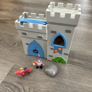 Peppa Pig Little Places Castle Fort George Set Knight Dragon 99% Complete READ D - Picture 1 of 9