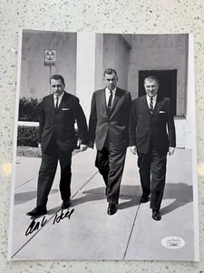 SECRET SERVICE CLINT HILL SIGNED 8x10 JSA COA AUTOGRAPH JFK PRESIDENT KENNEDY - Picture 1 of 2