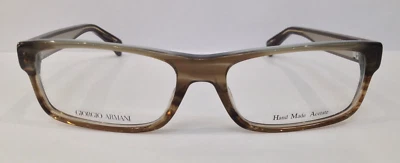 GIORGIO ARMANI GA883 O88 BROWN AZURE PLASTIC EYEGLASSES FRAME 52-16-140 ACETATE - Image 1 of 4