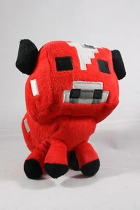 Mojang Minecraft 6" red mooshroom cow stuffed plush toy 2014 - Picture 1 of 9