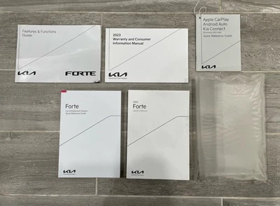2023 Kia FORTE Owners Manual OEM Complete Set w Case FAST FREE SHIPPING forte - Image 1 of 2