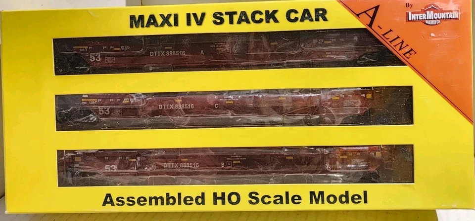A Line By InterMountain HO Scale Maxi IV Stack Car Late DTTX EX-WRWK #888516 - Image 1 of 3