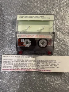 Elvis Rare Collectors Tapes | Live In Vegas 26/1 Opening NGT 1970 | Unreleased C - Picture 1 of 1