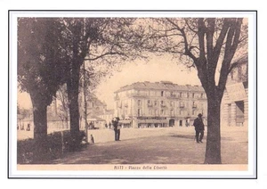 #500 Stampa 29,6 CM. x 20,9 Cm. Asti - Piazza della Libertà - Picture 1 of 1