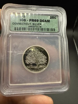 1999-S Proof Connecticut Quarter ICG PR69 DCAM - Image 1 of 4
