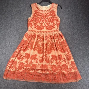 Vestido Sundance Love at First Sight bordado de encaje en naranja talla 12 - Imagen 1 de 7