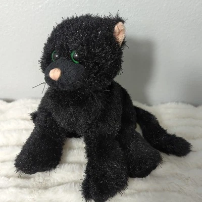 Ganz Webkinz Black Cat HM 135 8" Plush Stuffed Animal NO CODE - Image 1 of 4