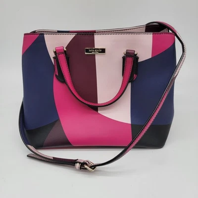 Bolso de mano Kate Spade Laurel Way Evangelie Geo Spotlight colorido de diseñador  Foto 1 de 4