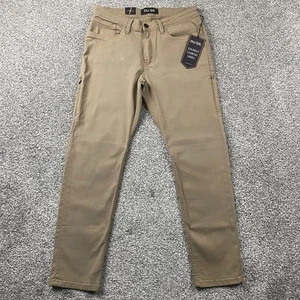 DUER Pants Men 33x30 Brown T2X Slim Straight Chino Utility Comfort Stretch Cargo - Picture 1 of 20