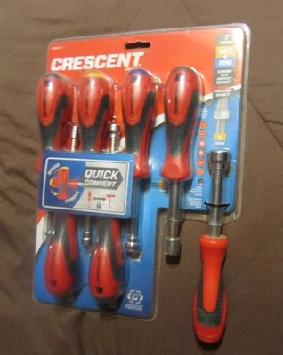 Crescent 7 Piece Quick Convert Combo Nut Driver Socket Hollow Shaft - Image 1 of 4