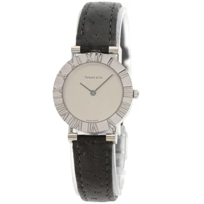 TIFFANY&Co. Atlas Watches L0640 Silver/Leather Ladies - Image 1 of 4