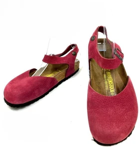 Birkenstock Messina Clog Sandale Gr. 37 Rot Naturleder Damen Freizeitschuhe - Bild 1 von 24