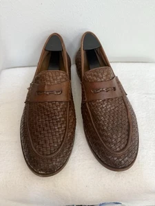 Leather woven men’s loafers. Limited from Zara size 11 - Picture 1 of 9