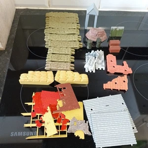 Vintage TIMPO/Britains/Airfix - Walls/scenery/ruins - Bundle - Picture 1 of 4