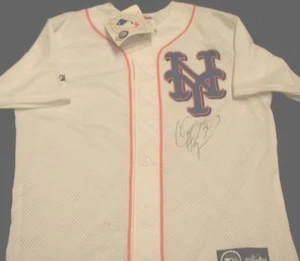 MARLINS EXPOS METS CLIFF FLOYD  SIGNED AUTOGRAPHED BASEBALL JERSEY ADULT M NWT - Picture 1 of 6