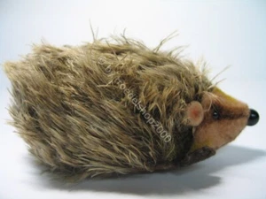 154) Steiff Igel Stofftier Plüschtier Braun Ohne Knopf im Ohr Knopfaugen - Bild 1 von 4