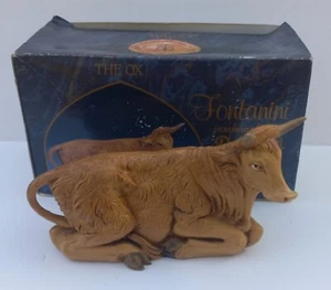 1992 Fontantini 5 Inch Seated Ox Nativity Figure With Box - Picture 1 of 12