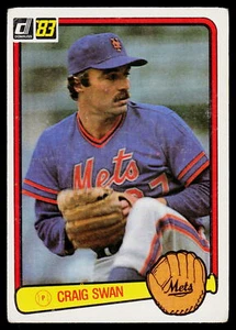 Craig Swan 1983 Donruss #254 New York Mets - Imagen 1 de 2