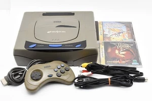 Sega Saturn Konsole mit 1 Controller & Lot 2 Spiele Panzer Dragoon I II SS Japan - Bild 1 von 21