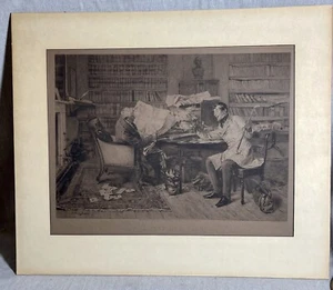 Original Dendy Sadler Painting Etched by James Dobie “A Little Mortgage” - Picture 1 of 7