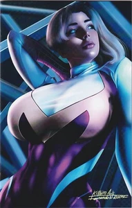 M House Peyton Blue #1 - Spider Gwen Cosplay Nice Virgin Variant - NM+ - Picture 1 of 2